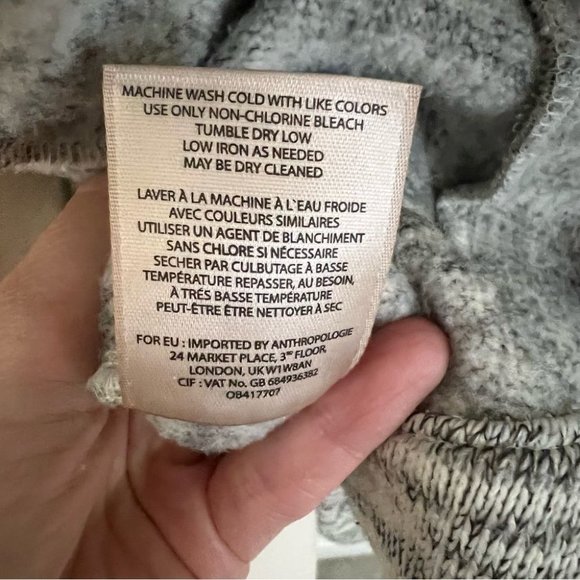 Anthropologie Saturday Sunday Fleece Sweater Jacket Shacket - Picture 13 of 13